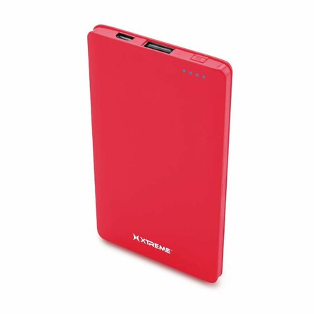 XTREME 3000 mAh Power Bank, Red XBB8-0151-RED